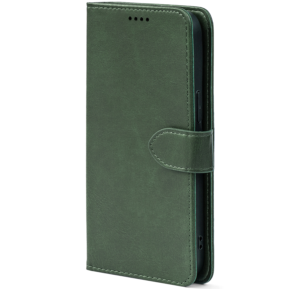 Чохол-книжка для Samsung Galaxy A17 Crazy Horse Classic Dark Green (Front)