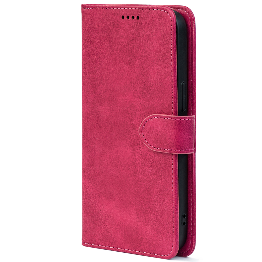 Чохол-книжка для Samsung Galaxy A17 Crazy Horse Clasic Magenta (Front)