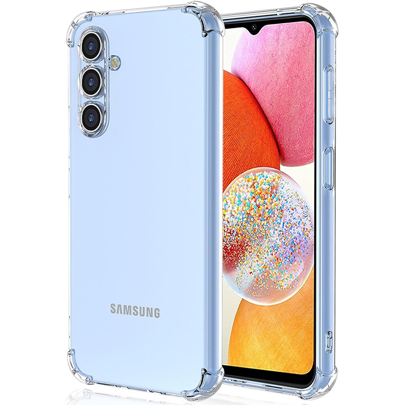 Протиударний силіконовий чохол Anti Shock для Samsung Galaxy A16 5G (A166) Прозорий